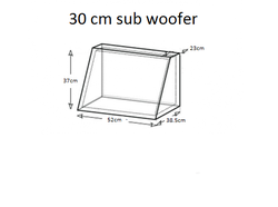 30 cm Boş Yazısız Subwoofer Kabini