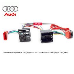 Audi Araçlara Uyumlu İso T Kablo Orjinal Dönüştürme Soketi