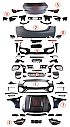 Benz For W205 Upgrade to W206 Amg C63 Wıth Headlıgh Taillıght Hood Fenders 2015-2018  