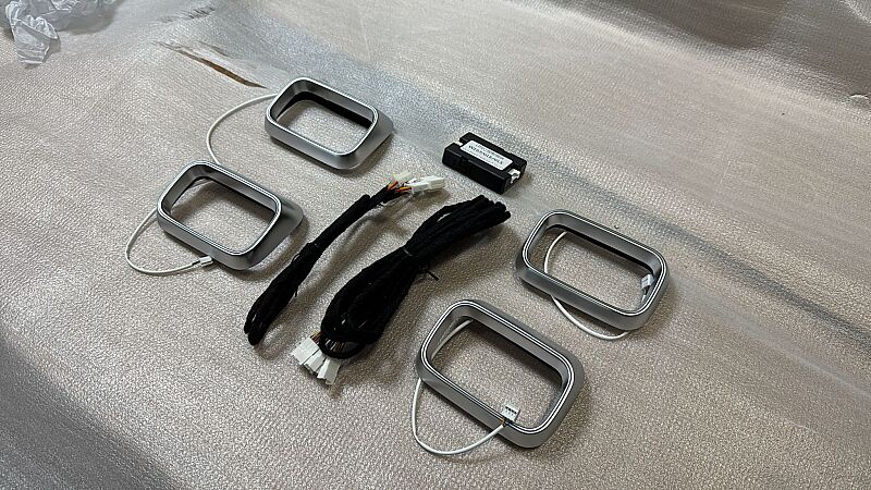 Benz GLE GLS W167 Kare Model 4 parça Kapak Front Airvent  - 4
