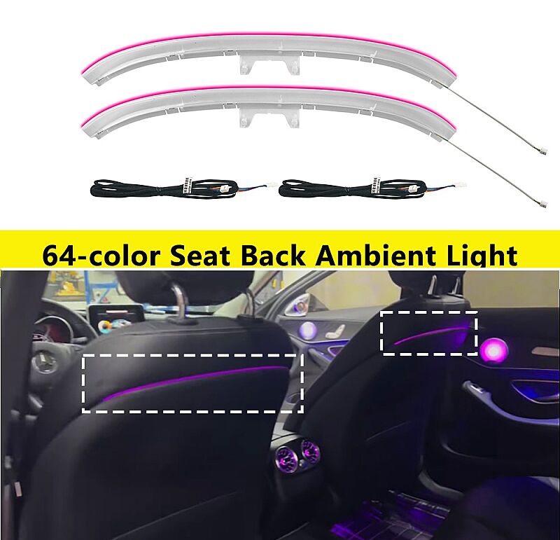 C Class W205 E Class W213 GLC X253 Koltuk Arkası Led 64 renk - 1