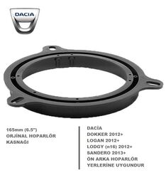 Dacia Araçlara Ön Arka Kapı Yerlerine 16 Cm Hoparlör Kasnağı