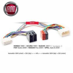 Fiat Sedici 2006-& İso T Kablo Dönüştürme Soketi