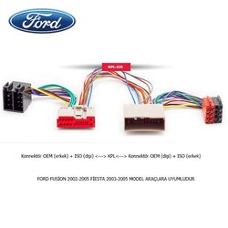 FORD Araçlara Uyumlu İso T Kablo Orjinal Dönüştürme Soketi