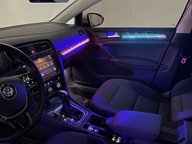 Golf 7 7.5 Trimli Piano Black Galaxy Model 2 Rainbow Trimli İç Ambiyans Aydınlatmsı - 2