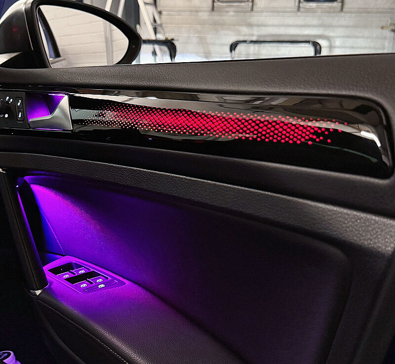 Golf 7 7.5 Trimli Piano Black Galaxy Rainbow Trimli İç Ambiyans Aydınlatması - 2
