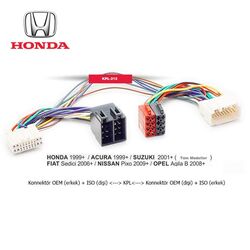 Honda 1999- ve Üstü İso T Kablo Orjinal Dönüştürme Soketi