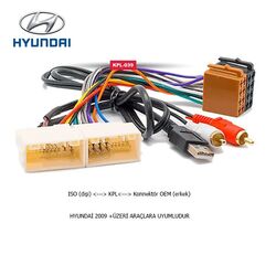 Hyundai Araçlara Uyumlu İso Kablo Orjinal Dönüştürme Soketi