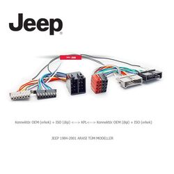 Jeep Araçlara Uyumlu İso T Kablo Orjinal Dönüştürme Soketi