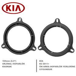 Kia K2 Araçlara Ön Arka Kapı Yerlerine 16 Cm Hoparlör Kasnağı