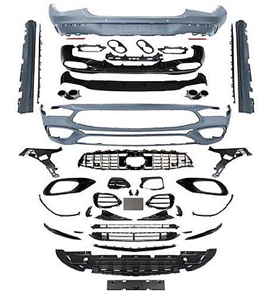 Mercedes CLA Class W118 2019+ CLA45 Front Bumper Body Kit - 1