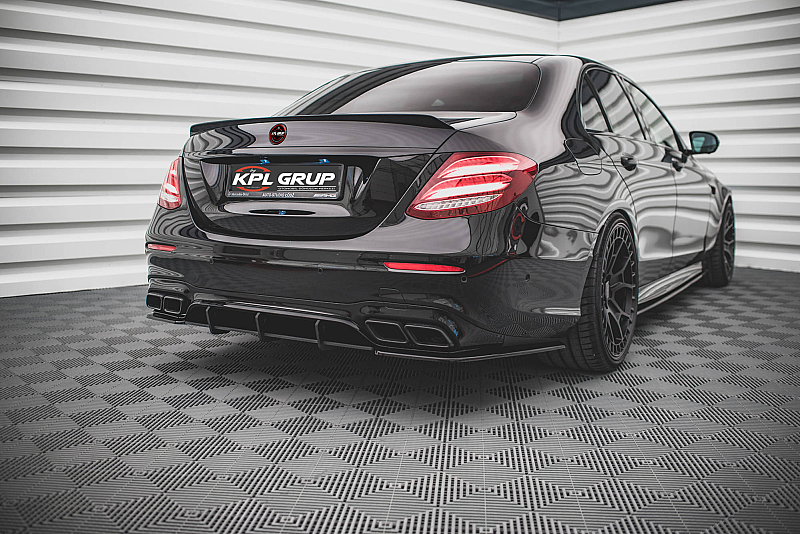 Mercedes E Class W213 17-20 E63 Rear Diffuser Black - 2
