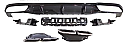 Mercedes E Class W213 17-20 E63 Rear Diffuser Black