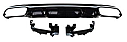 Mercedes E Class W213 17-20 E63 Rear Diffuser Silver