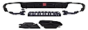 Mercedes E Class W213 17-20 E63s Rear Diffuser Black