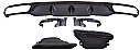 Mercedes E Class W213 17-20 E63s Rear Diffuser Black