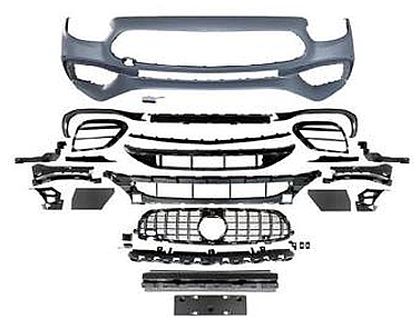 Mercedes E Class W213 Front Bumper Uprade to 2021 E 63 AMG Body Kit - 1