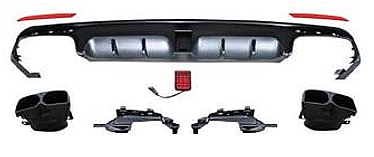 Mercedes S Class W222 2014-2017 Brabus Rear Dıffuser - 1