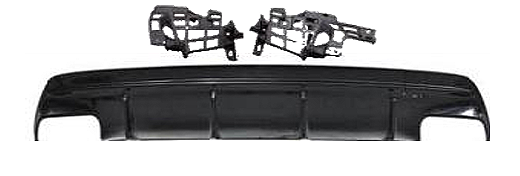 Mercedes W117 CLA45 Rear Diffuser Black - 1