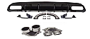 Mercedes  W176 A45 Rear Diffuser Chorome Pipe 