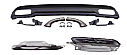 Mercedes  W176 A45 Rear Diffuser With Pipe Black 