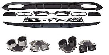 Mercedes W177 A45 Rear Diffuser For AMG Sedan - 1