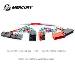 Mercury Araçlara Uyumlu İso T Kablo Orjinal Dönüştürme Soketi