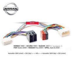 Nissan Pixo 2009 Ve Üstü İso T Kablo Orjinal Dönüştürme Soketi