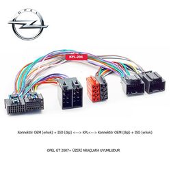 Opel Araçlara Uyumlu İso T Kablo Orjinal Dönüştürme Soketi