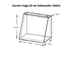 Oto Subwoofer Kabini 20 Cm Cerwin Vega