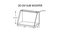 Oto Subwoofer Kabini 20 Cm