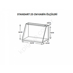 Oto Subwoofer Kabini 25 Cm