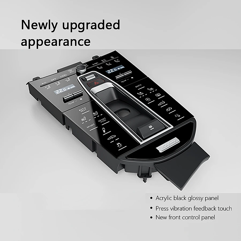 Porsche Panamera 2010-2017 Digital Klima Paneli (black) - 3