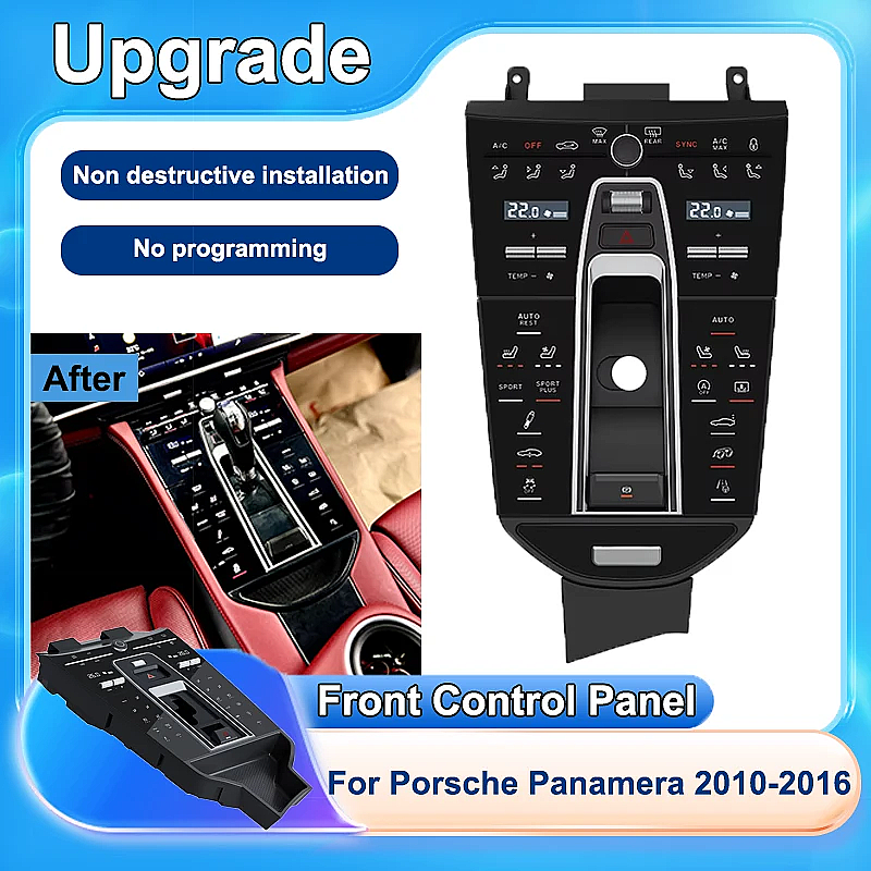 Porsche Panamera 2010-2017 Digital Klima Paneli (black) - 5