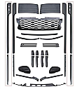 Range Rover Vougue 2018 2022 Black Versiyon Izgara Kit 