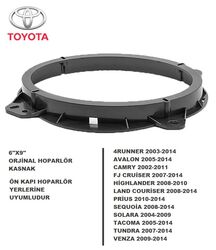 Toyota Araçlara Ön Kapı Yerlerine 16 Cm Hoparlör Kasnağı