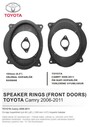 Toyota Camry Araçlara Ön Kapı Yerlerine 16 Cm Hoparlör Kasnağı - 3