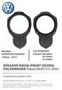 Volkawagen Araçlara Ön Kapı Yerlerine 16 Cm Hoparlör Kasnağı - 2
